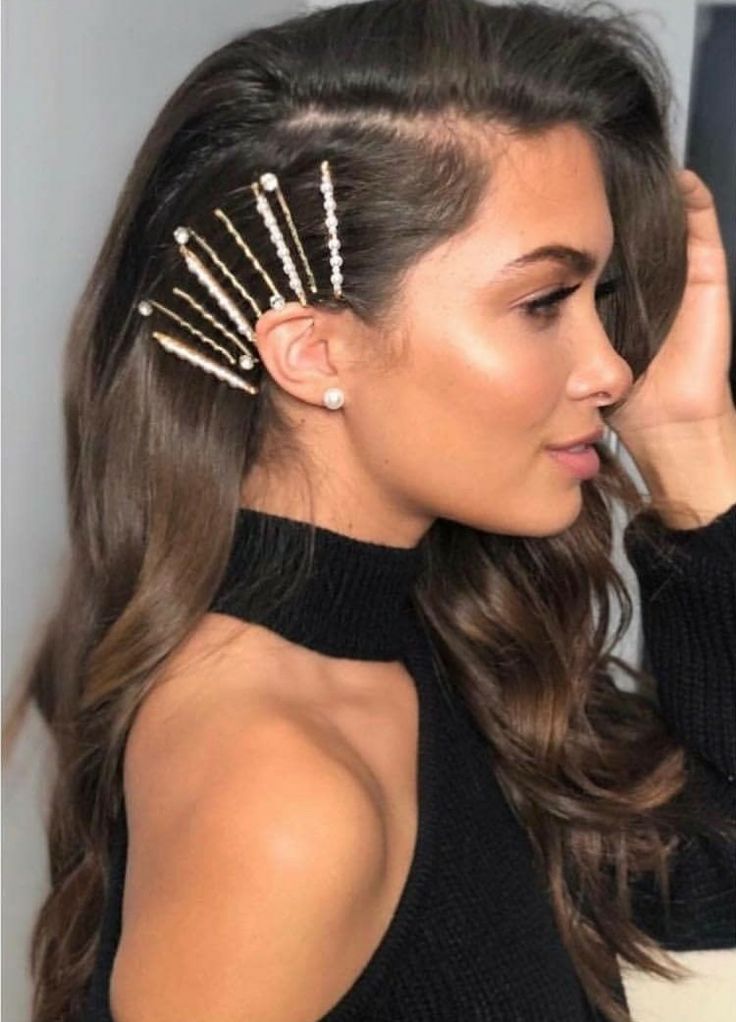 Side Bobby Pins Short Hairstyle