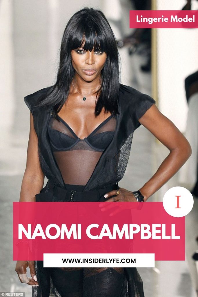 Naomi Campbell Lingerie Model