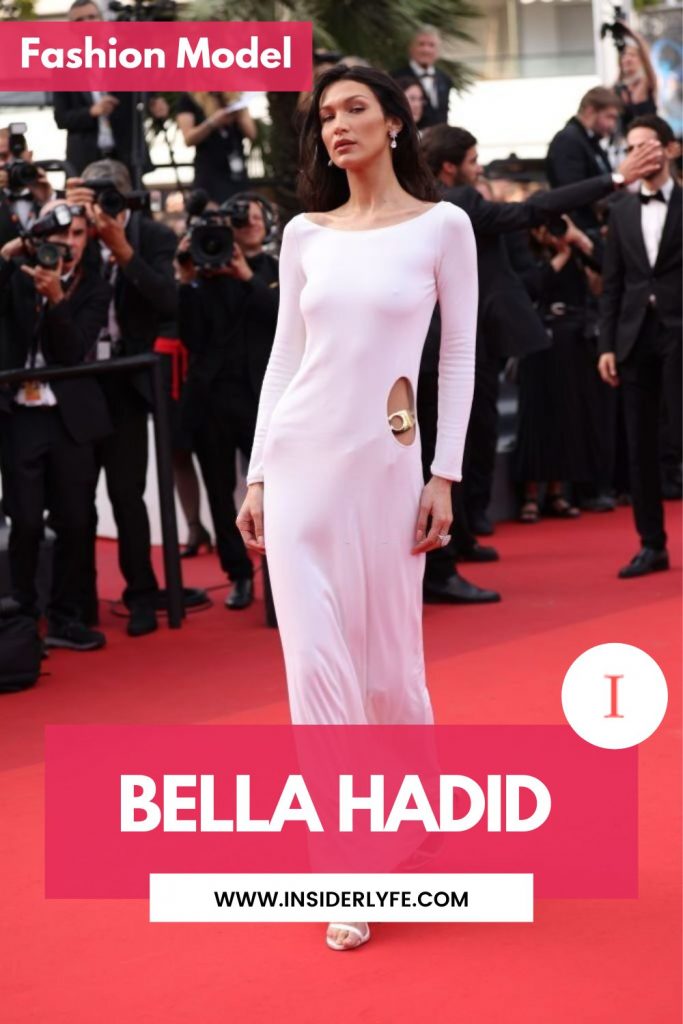 The #5 on the top fashion models 2022 list is Bella Hadid