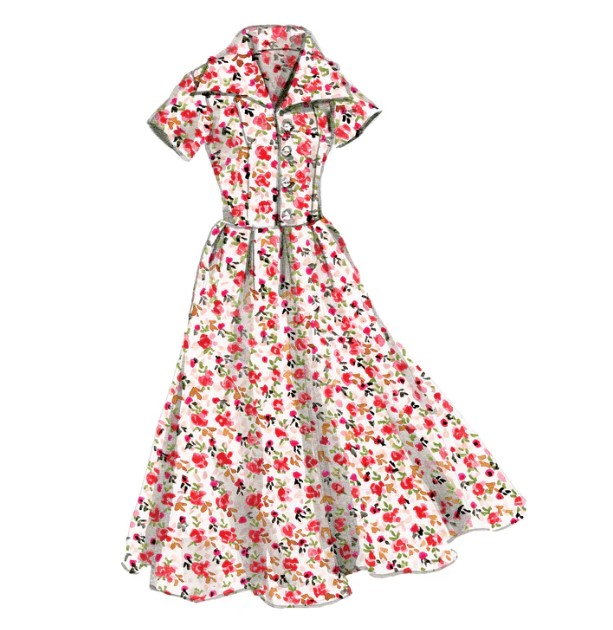 The floral tea dress