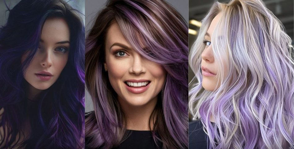25 Gorgeous Purple Highlights That Complement Any Hair Shade