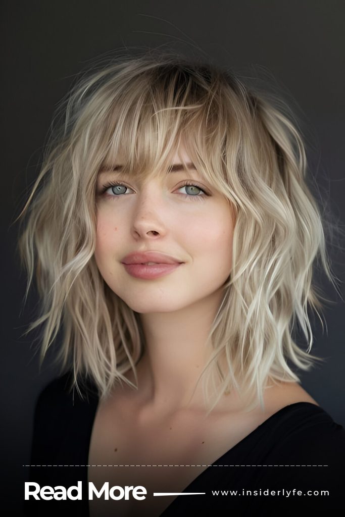 Blonde Choppy Bob