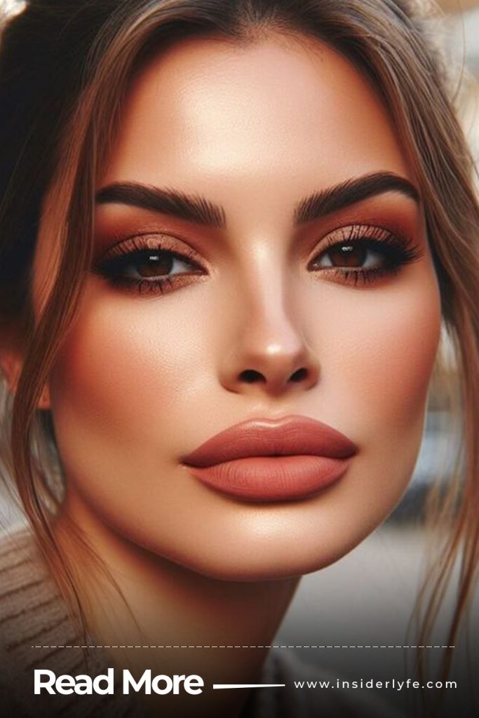 Bronzed Skin with Nude Matte Lips