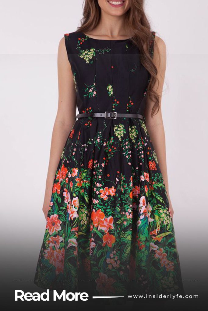 Chic fit and flare dress