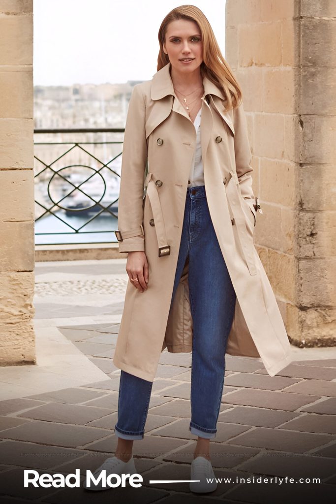 Classic Trench Coat and Jeans