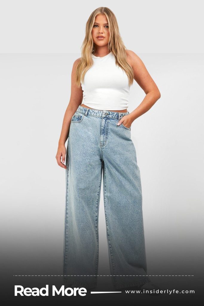 Comfortable jeans and Plain knit top