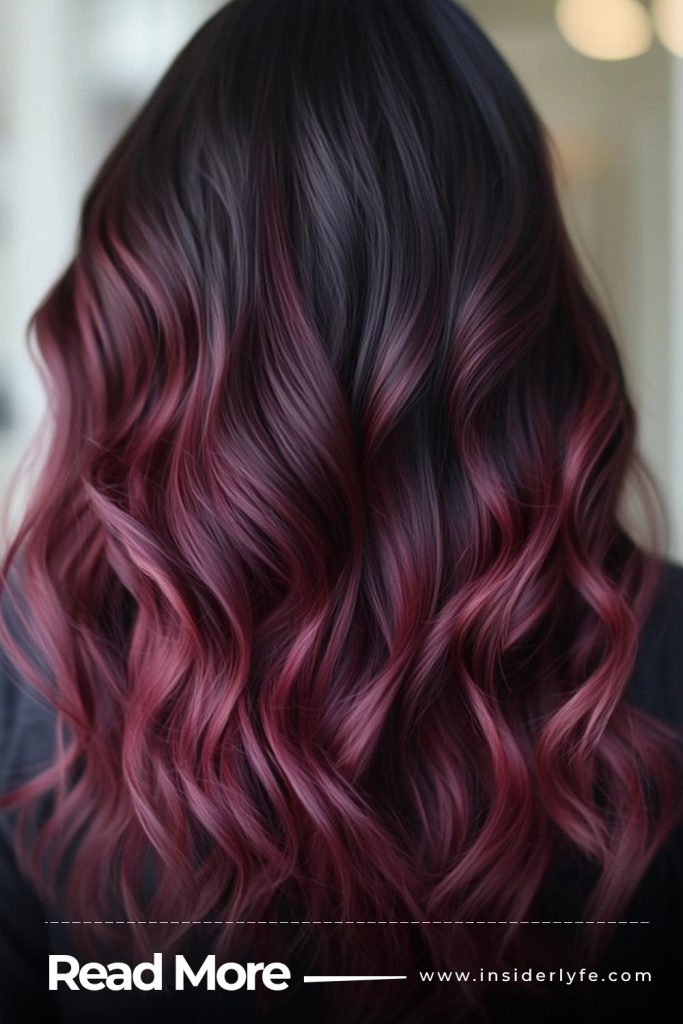 Dark Rose Balayage