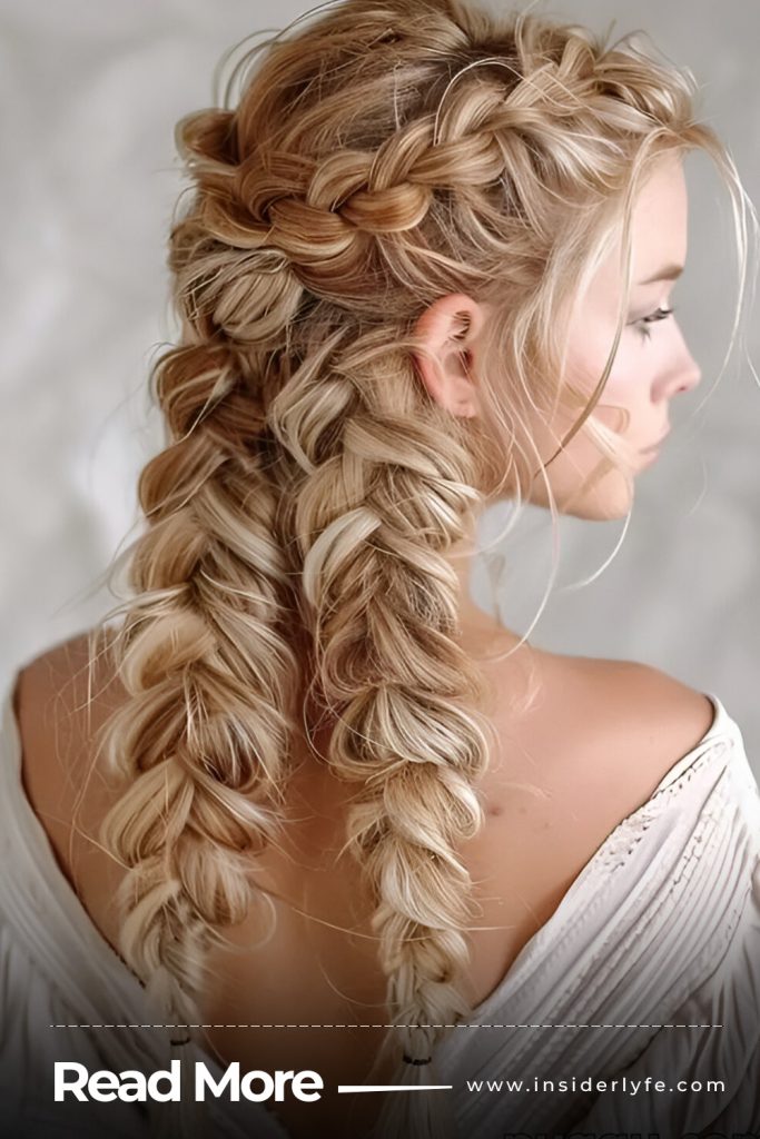Dirty Blonde Fishtail Braid