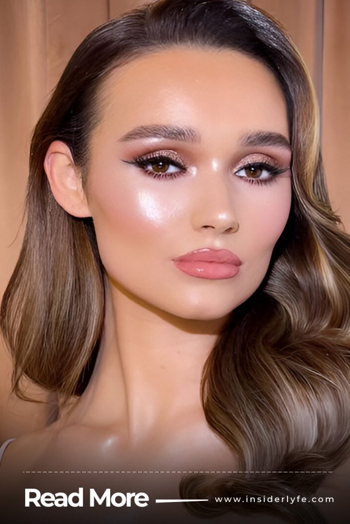 Frills – In Champagne Shimmer and Glossy Lips