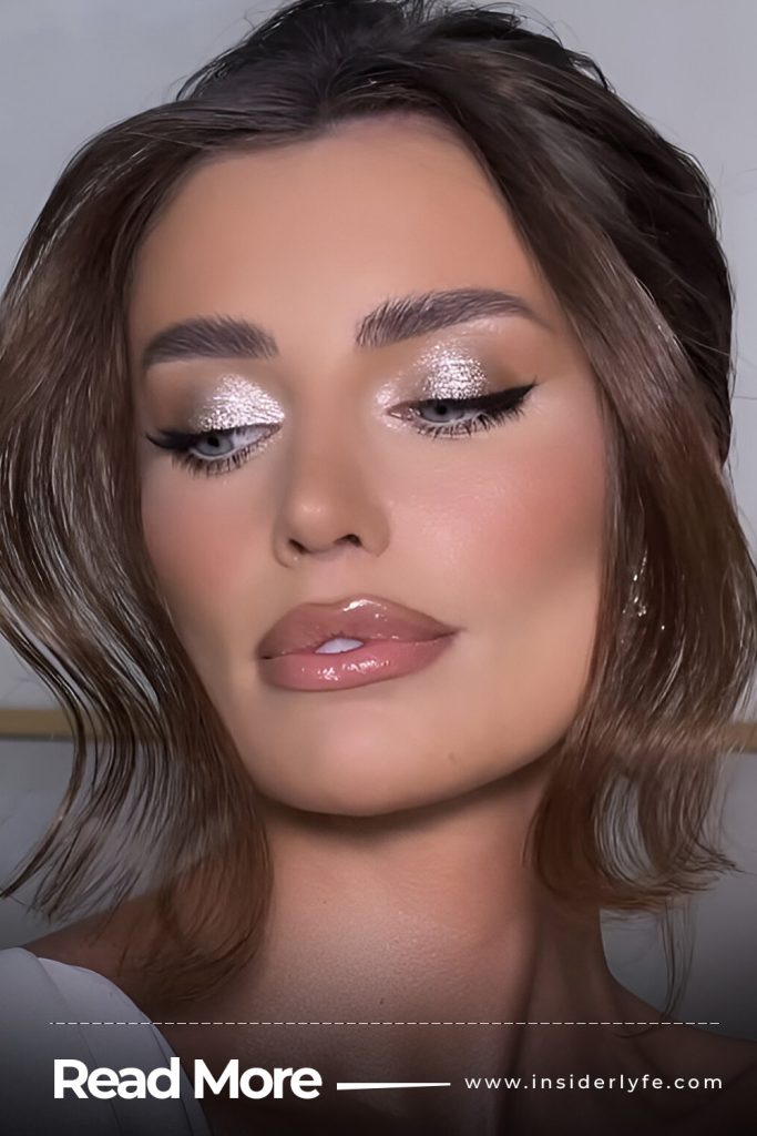 Groomed Brows with Soft Shimmer Eyeshadow
