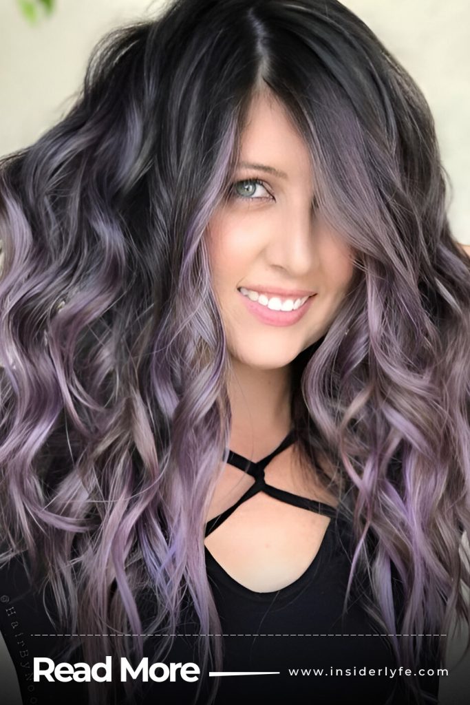 Icy Lavender Balayage