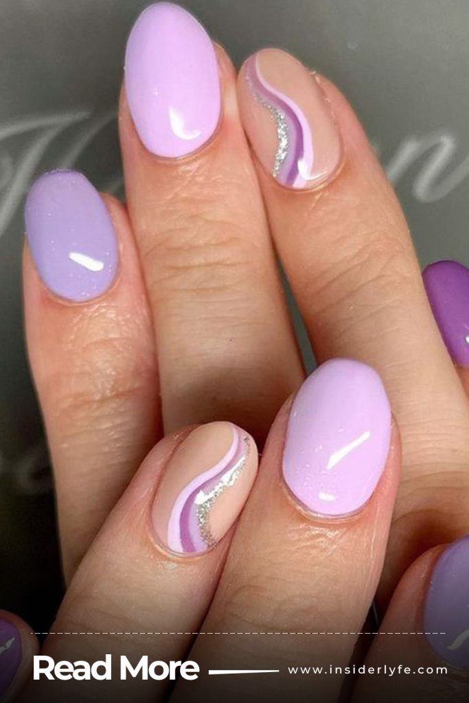 Lilac nails