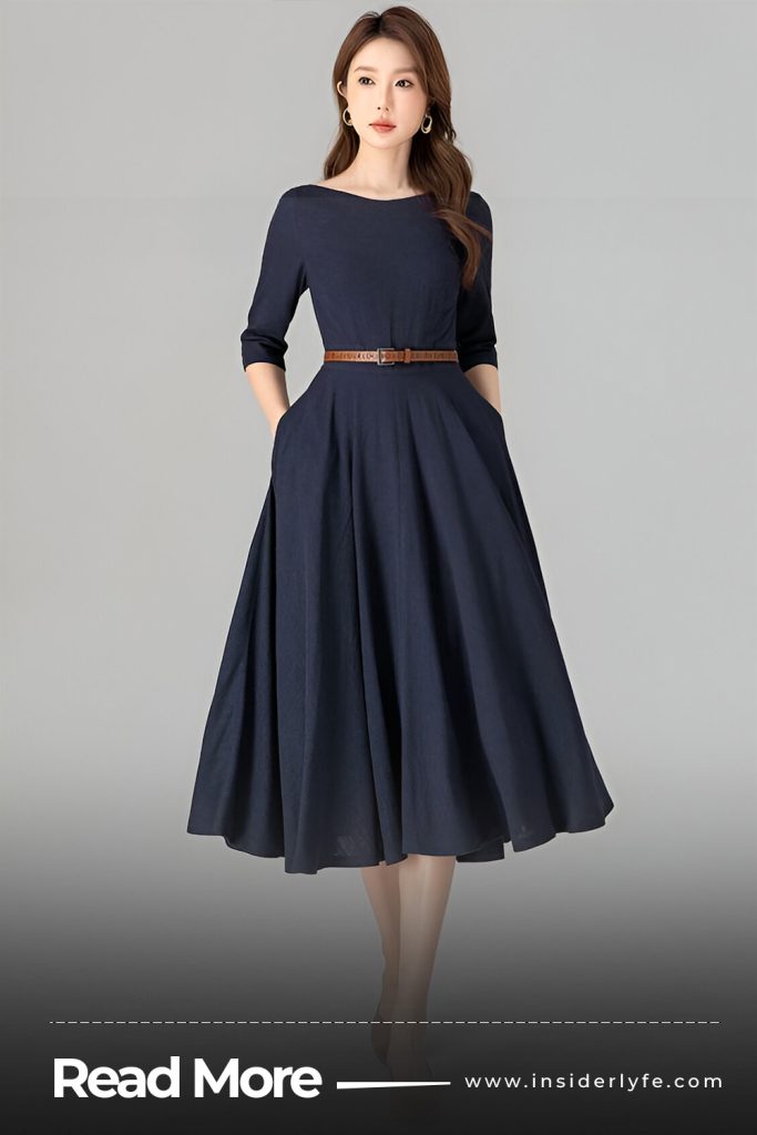 Linen Midi Dress