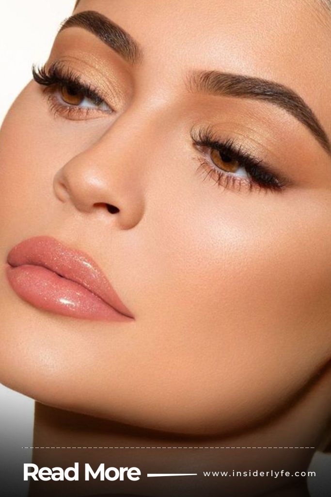 Matte Eyes with Glossy Lips