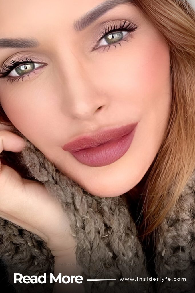 Matte Finish with Mauve Lips