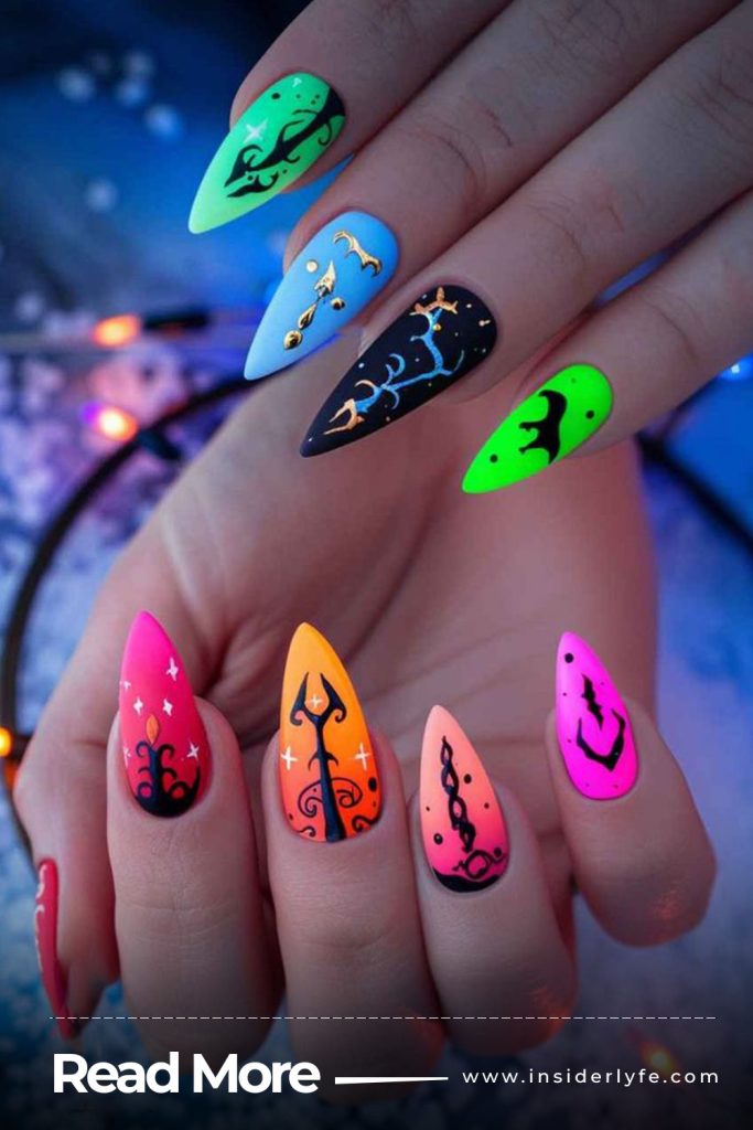 Mismatched Nails