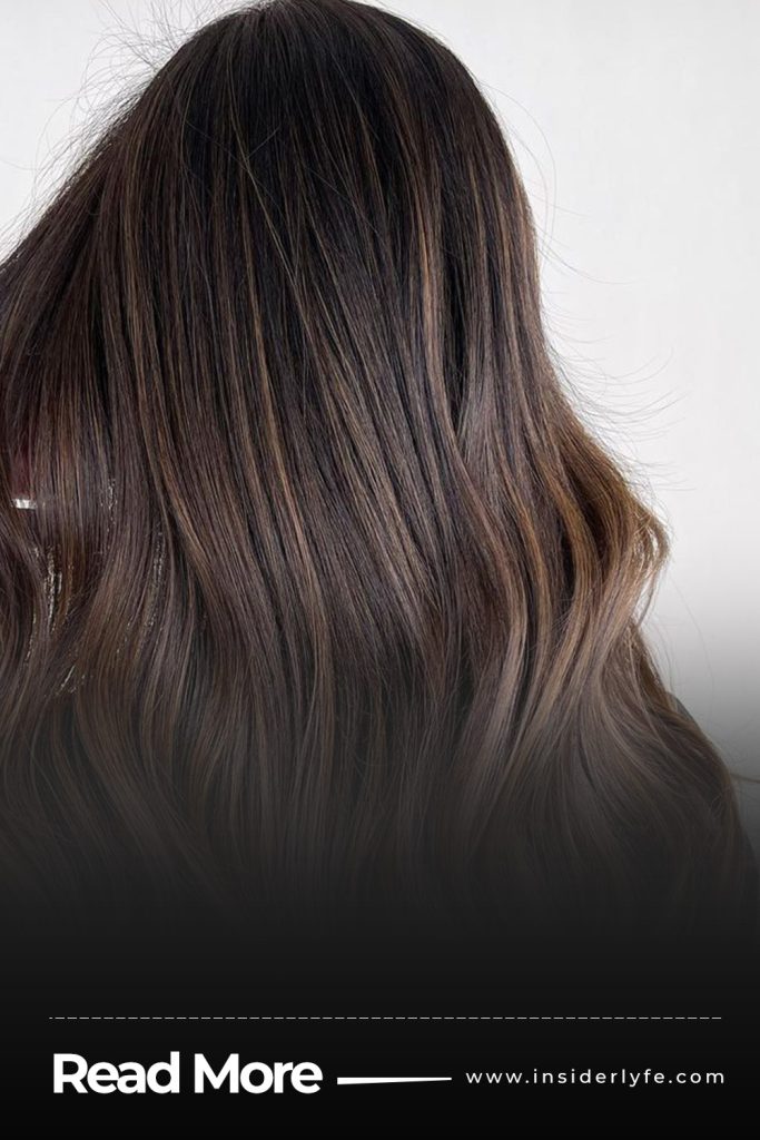 Neutral brown with beige balayage