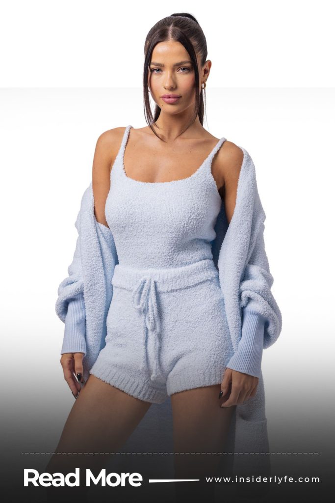 Pajama shorts and a warm cardigan