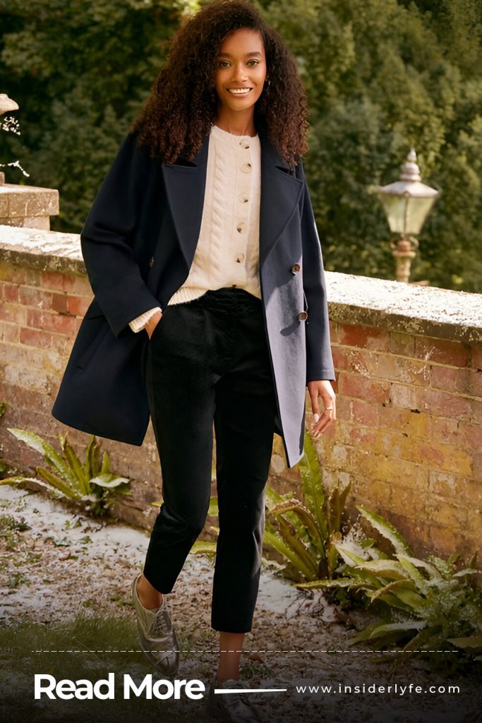 Peacoat and Chinos