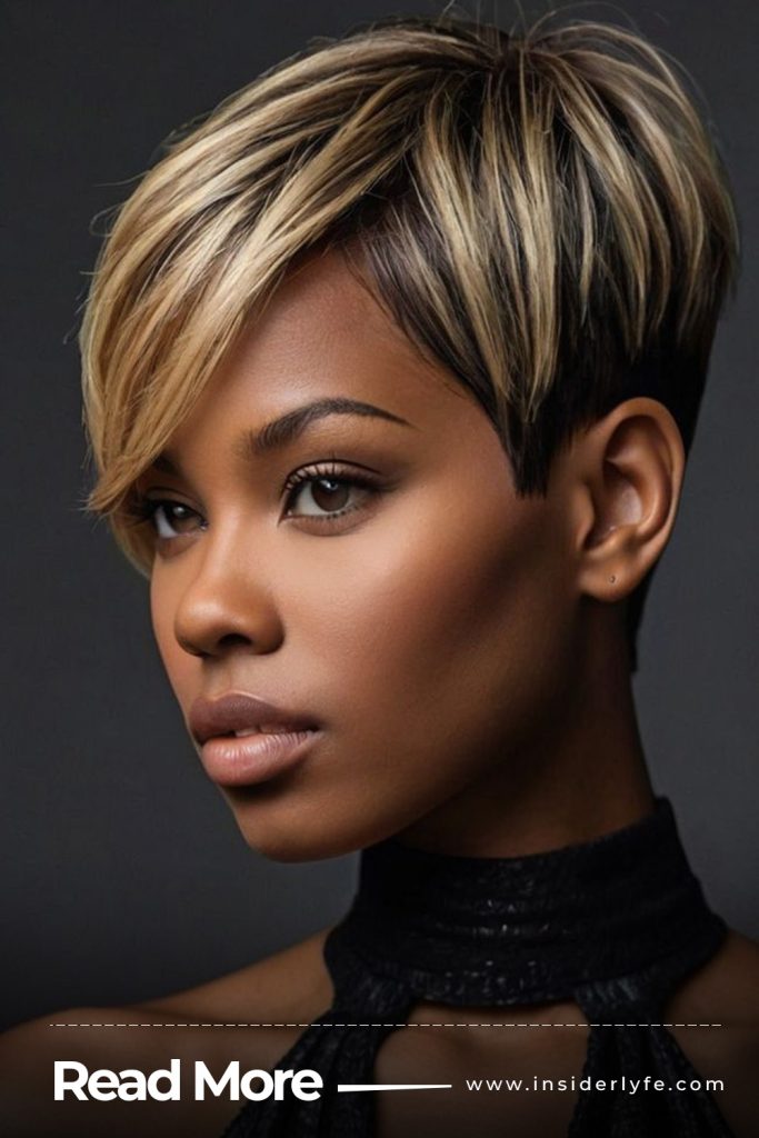 Pixie with Bold Highlights