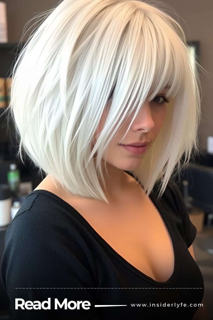Platinum Choppy Bob