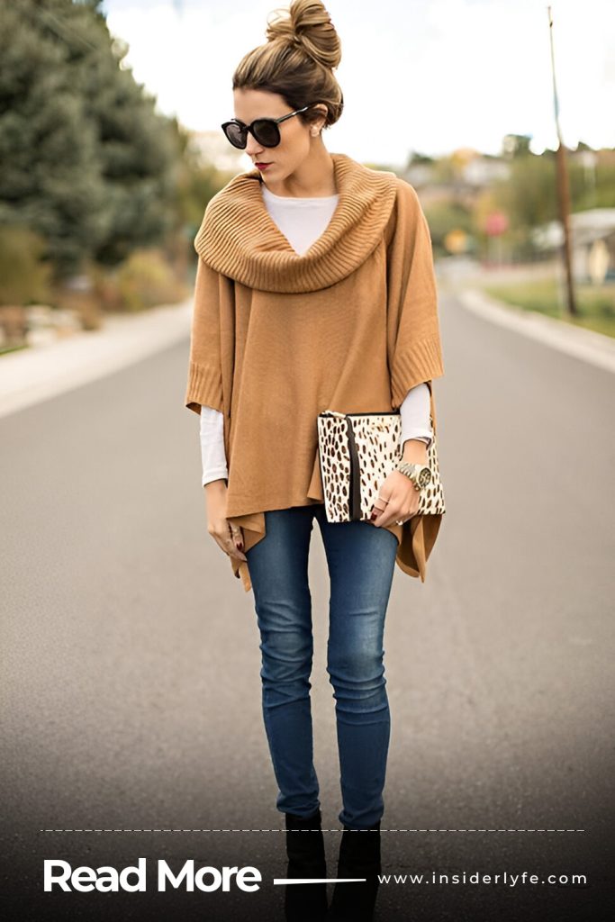 Ponchos with Skinny Jeans