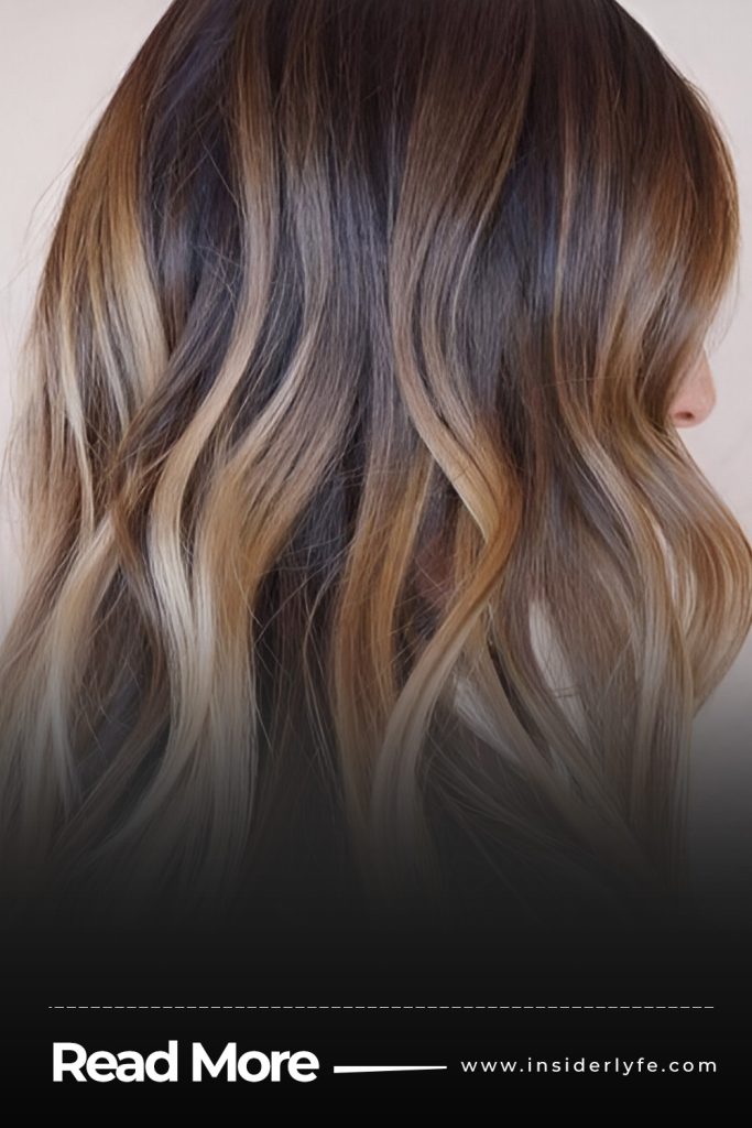 Rich caramel balayage