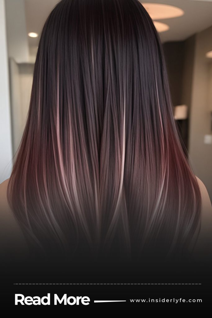 Rose gold balayage