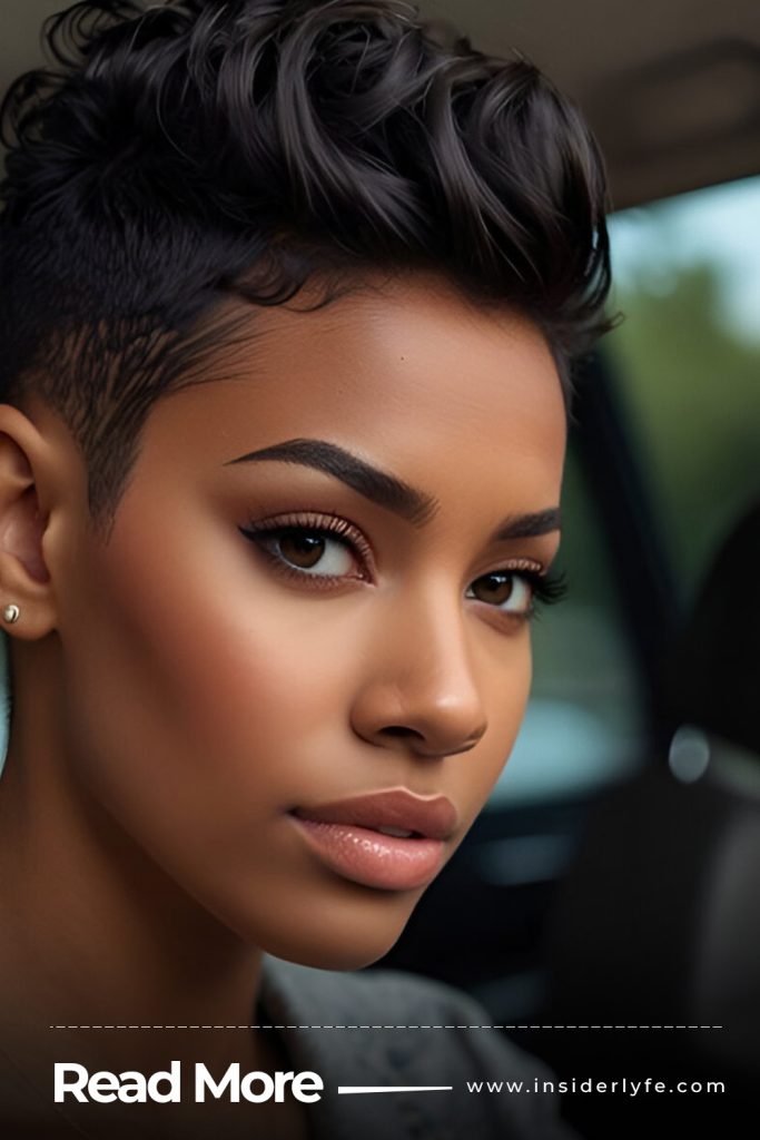 Sleek Pixie with Side Part