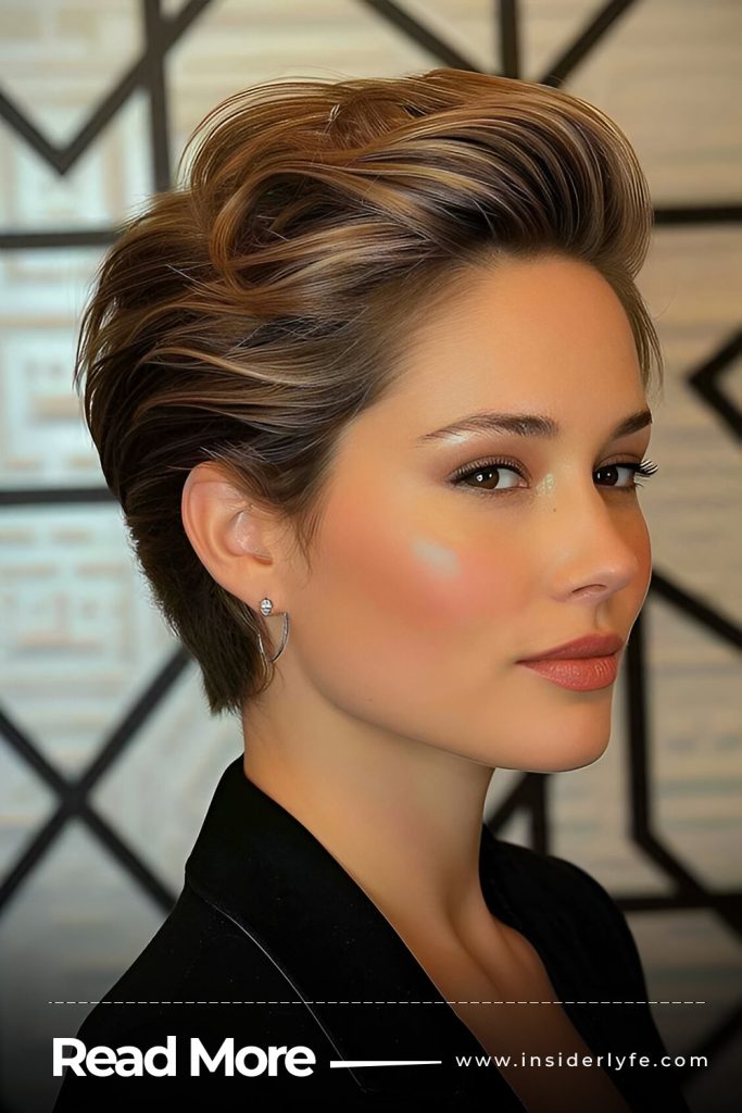 Slicked Back Pixie