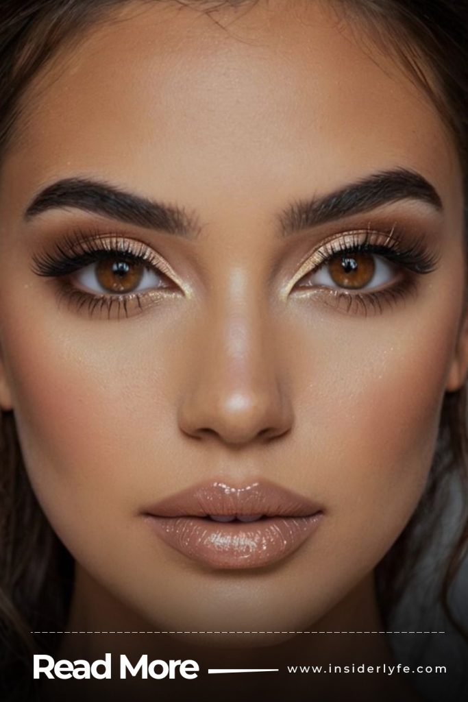 Soft Contour and Highlighter with Natural Lips