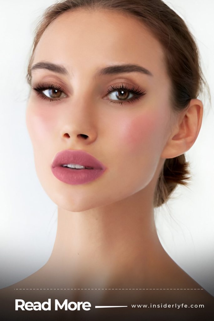 Soft Pink Blush and Nude Eyes