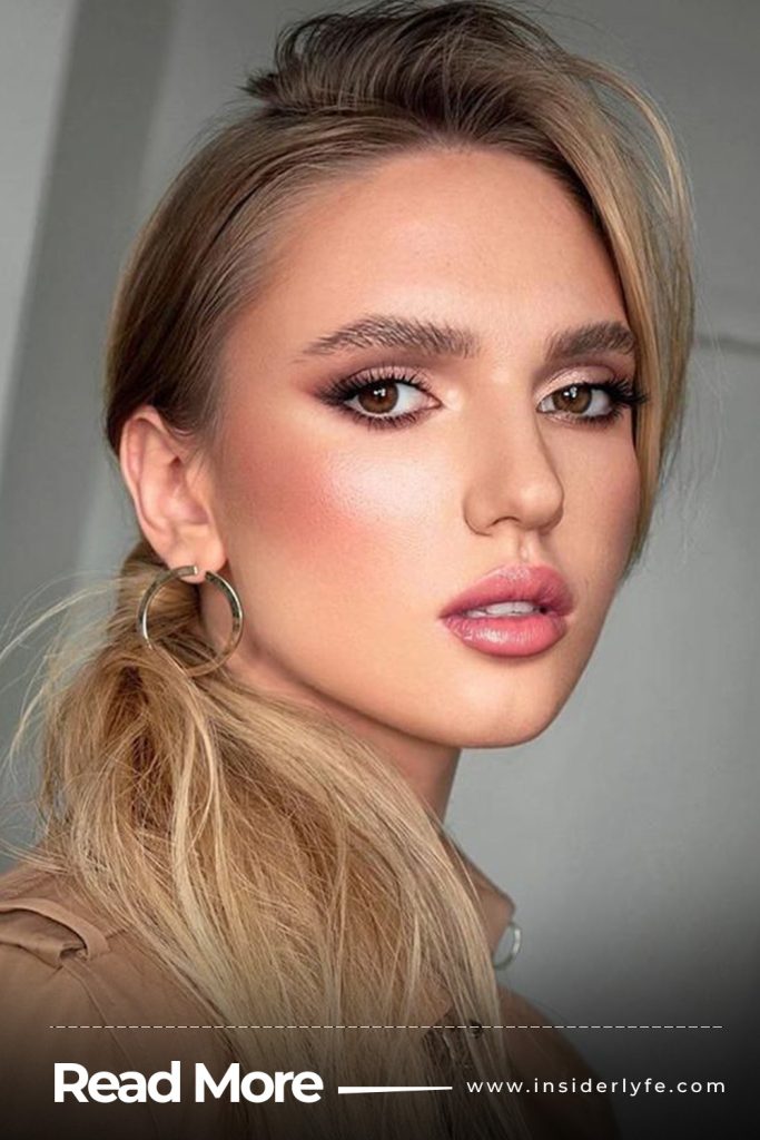Soft Winged Liner and Rosy Lips