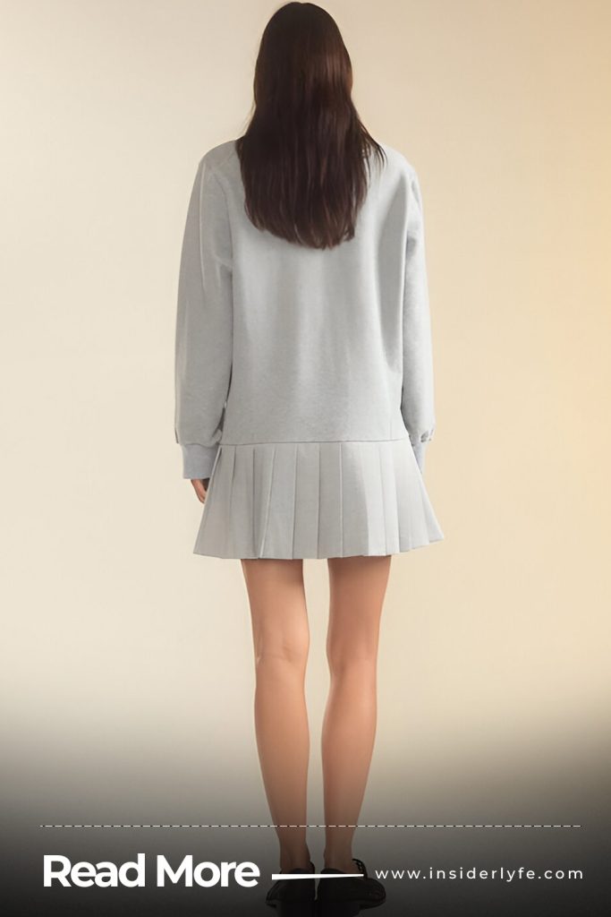 Sweatshirts with Pleated Skirts