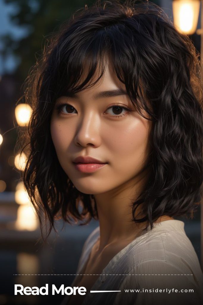 Textured Bob with Side Bangs