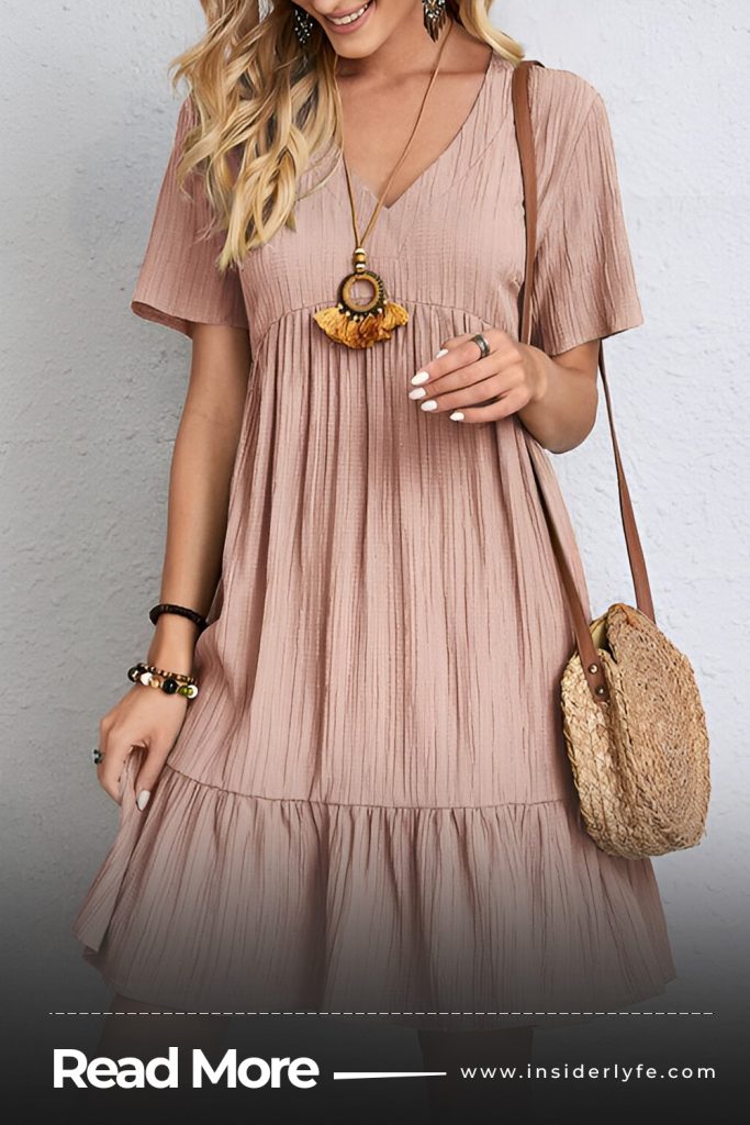 V Neck Dress