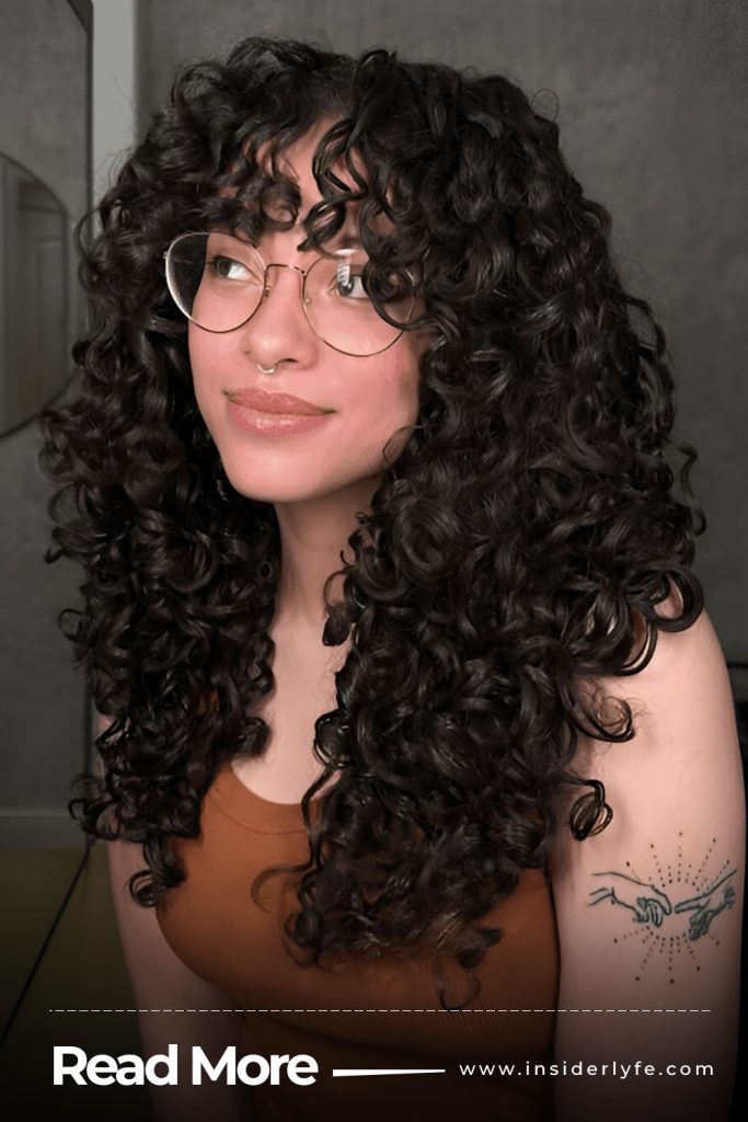 Wispy Curly Bangs