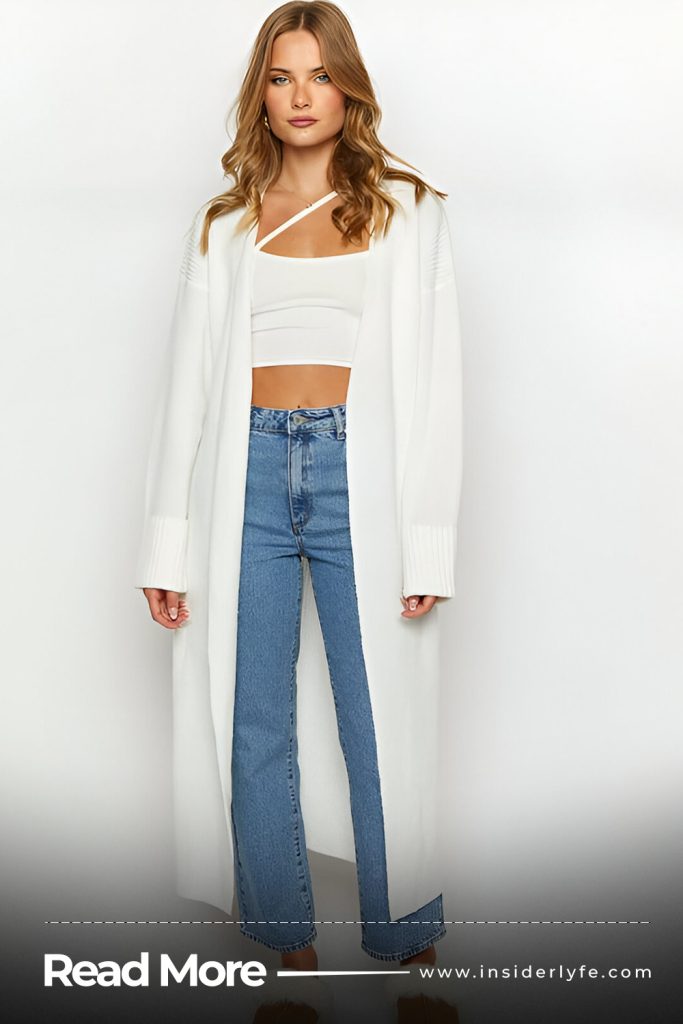 Chunky Cardigan and Leggings