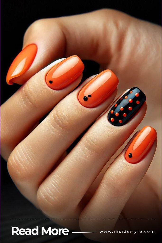 Classic Patterns in Orange and Black