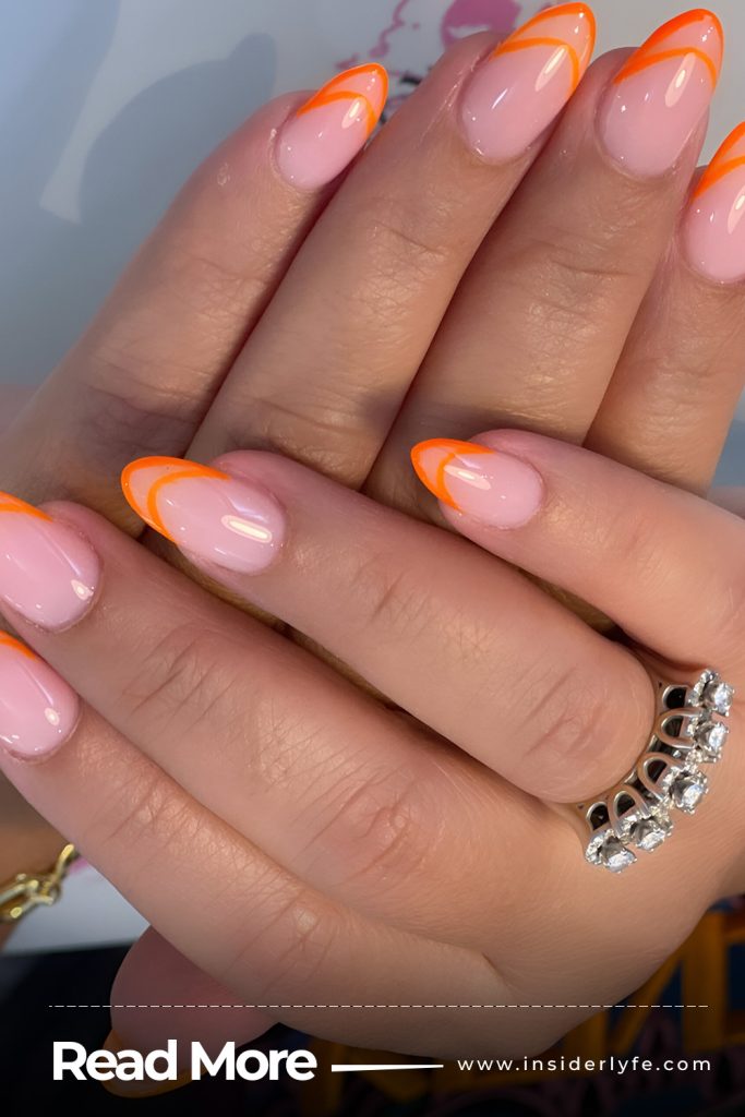 Classy Orange with Beige