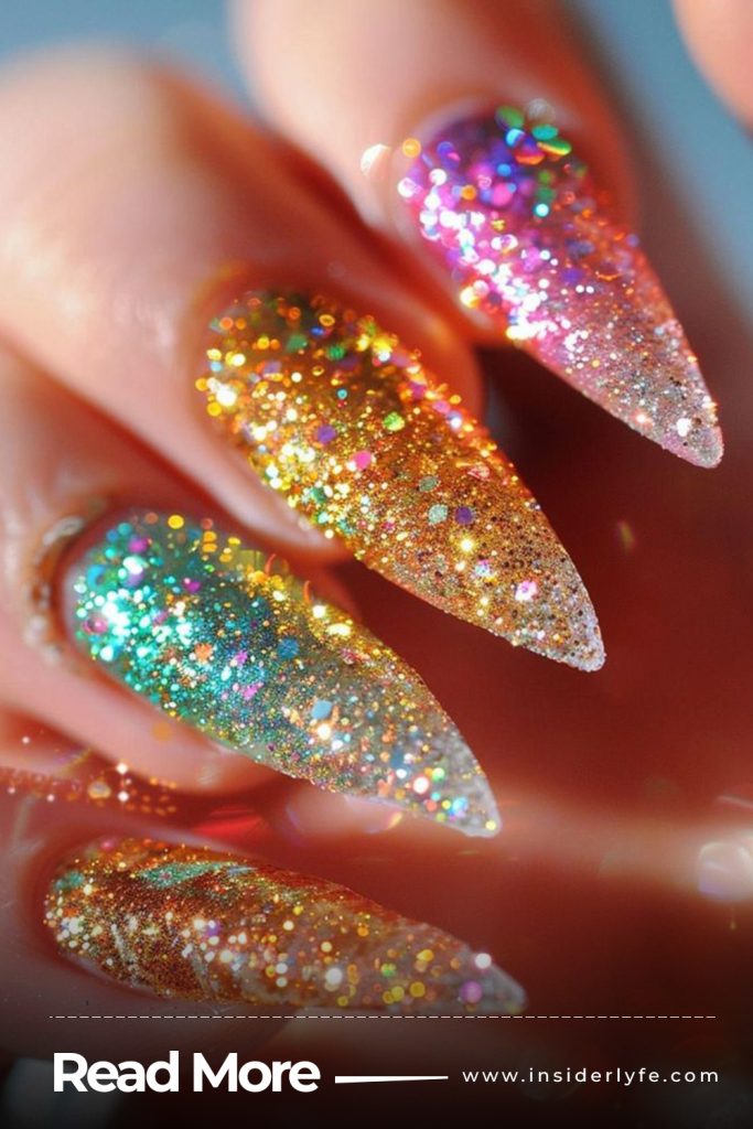 Colorful Glitters and Abstract Designs