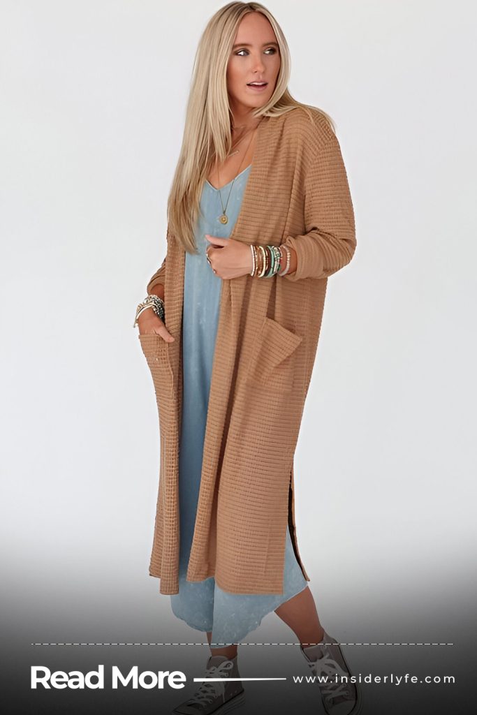 Jumpsuit with a Long Cardigan