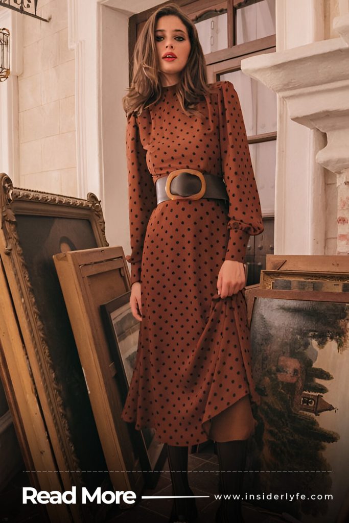 Long Sleeve Dress with a Belt