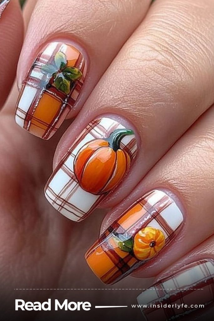 Orange with Pumpkin Line Art