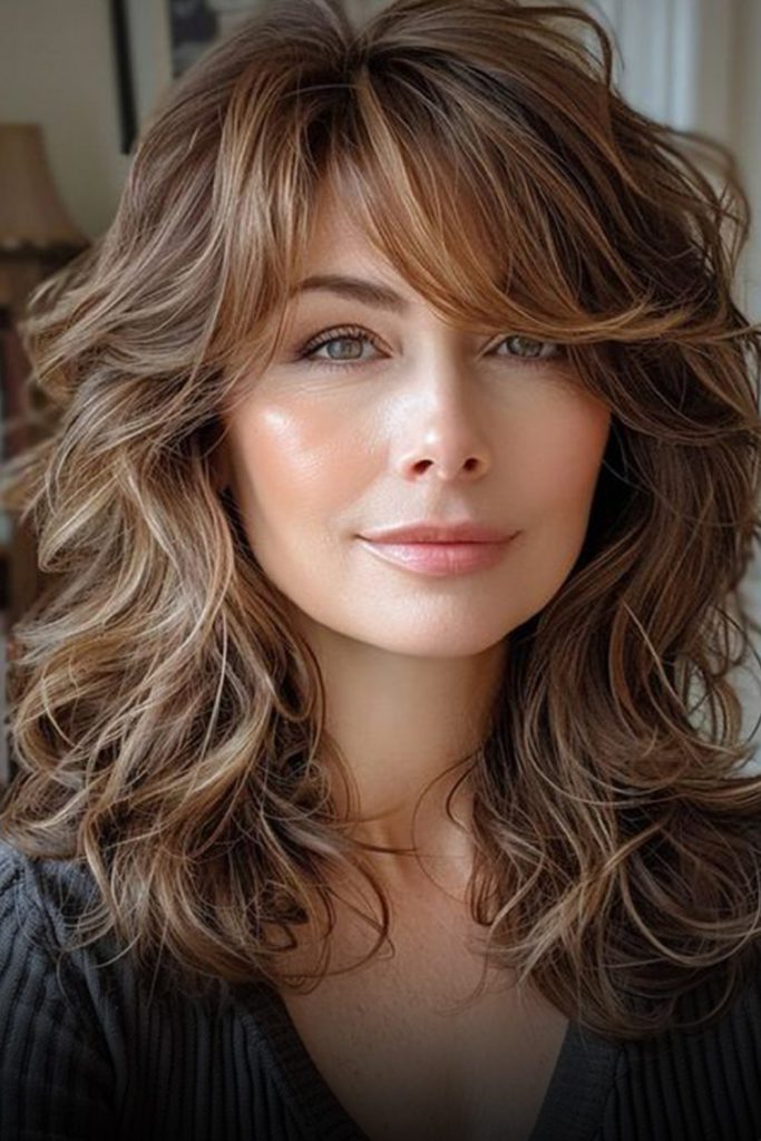 Shaggy Layers with a Middle Part