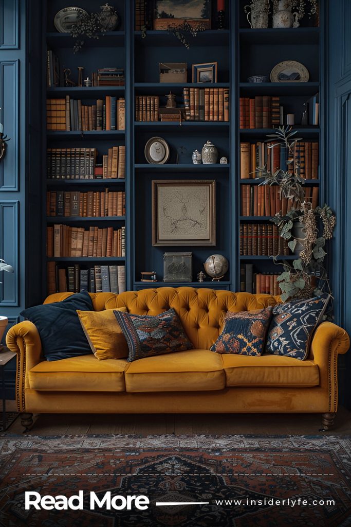 Use Bookshelves to Add Warmth