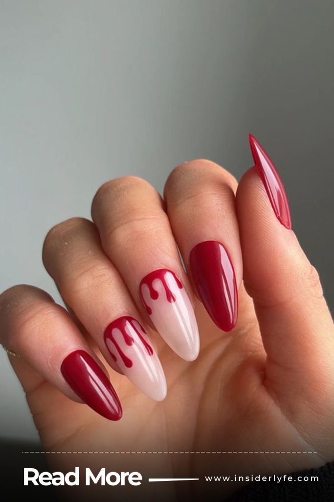 Vampire Bite Nails