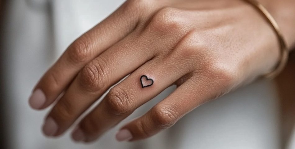 22 Unique Finger Heart Tattoos to Make Your Love Last