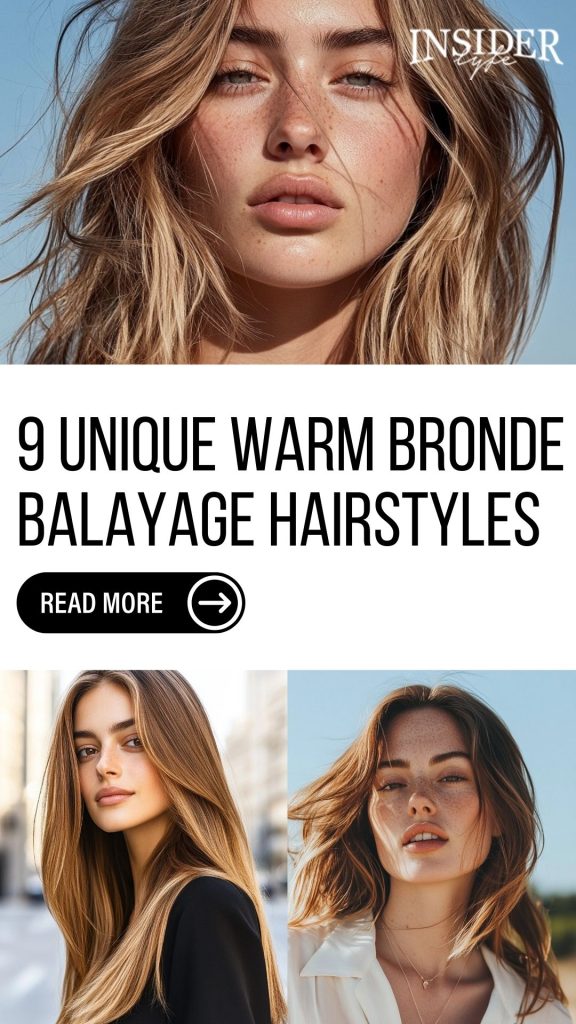 9 Unique Warm Bronde Balayage Hairstyles