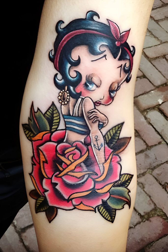 Betty Boop with Roses